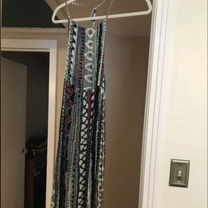 Tribal pattern maxi dress